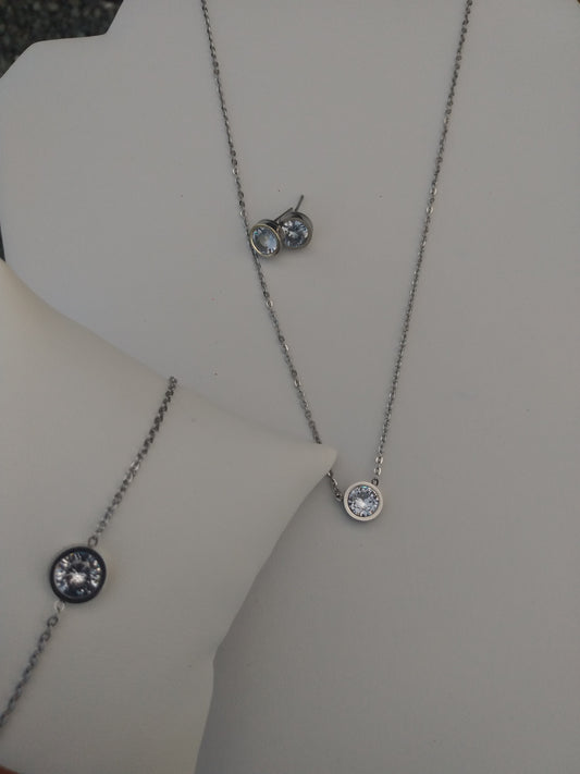 NECKLACE EARRINGS STAINLESS STEEL